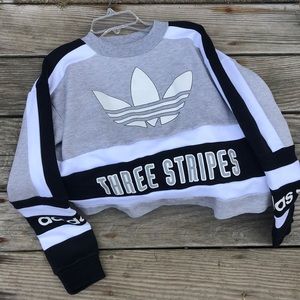 ADIDAS CROP RETRO SWEATSHIRT
